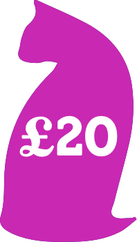 £20 could pay to look after 1 cat in one of our centre's for one day.