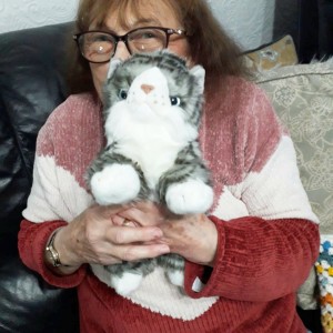 “My Cuddly Cat arrived and I’m over the moon. Thank you so much. I've named her Bonnie as she is beautiful.” - Theresa Carter