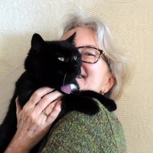 Weekly Lottery runner-up Angela and her cat Monty