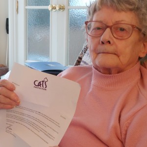 Pauline Church, £5 Weekly Lottery winner “Thank you for saving our feline friends.”
