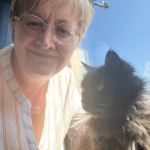 "I'm thrilled to have won a prize in the raffle! Entering was a way to say thank you for all that Cats Protection does." Carol Andrews with Frankie – Spring Raffle £10 winner